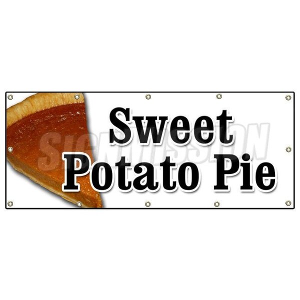 SWEET POTATO PIE BANNER SIGN pie sweet southern bakery baker